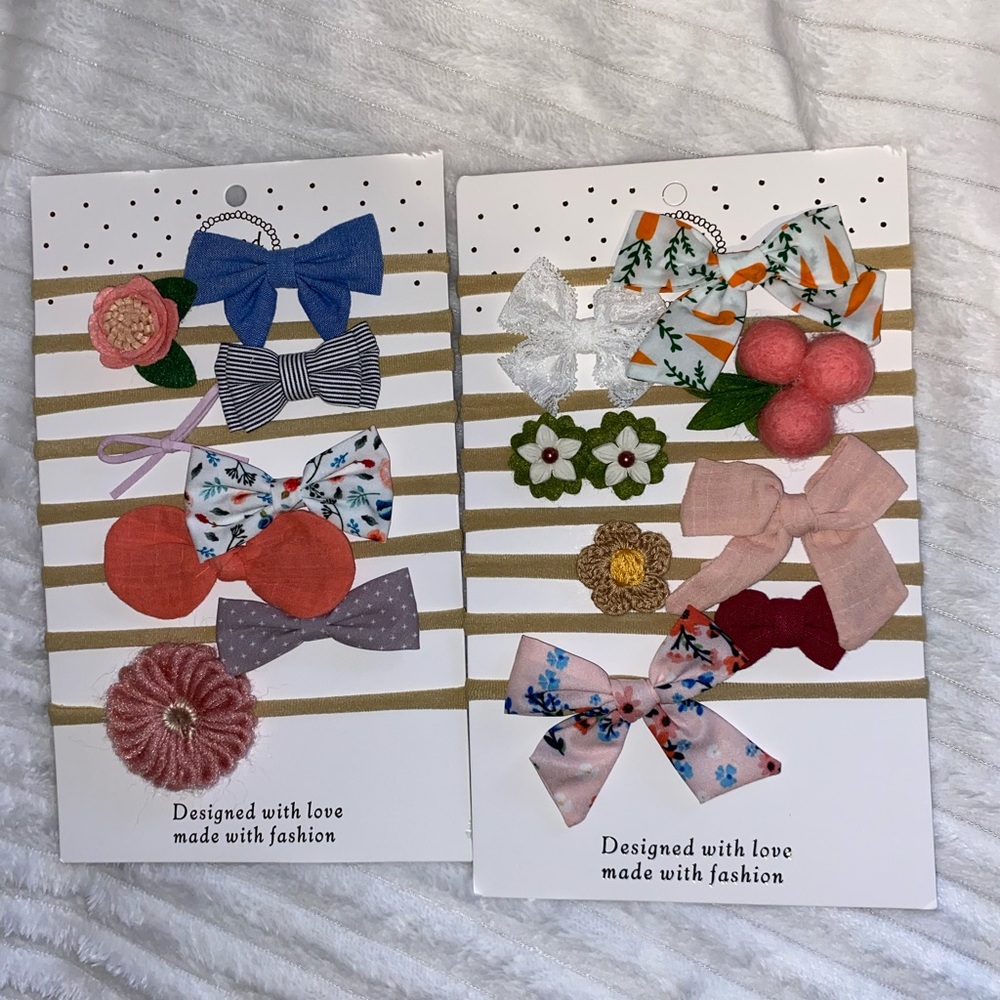 New. 16 headbands for girls